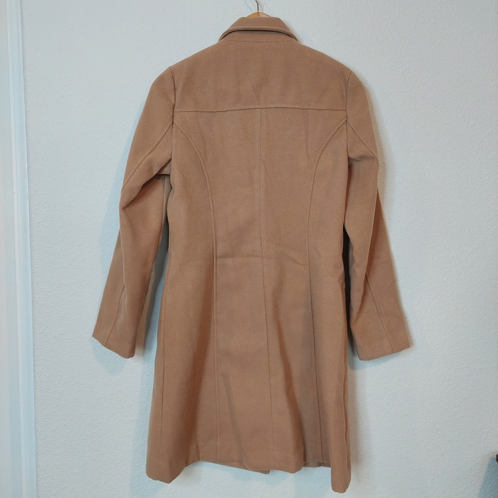 Skies Are Blue‎ Classic Double-Breasted Wool Blend Trench Coat Size XS NWT - Picture 3 of 7